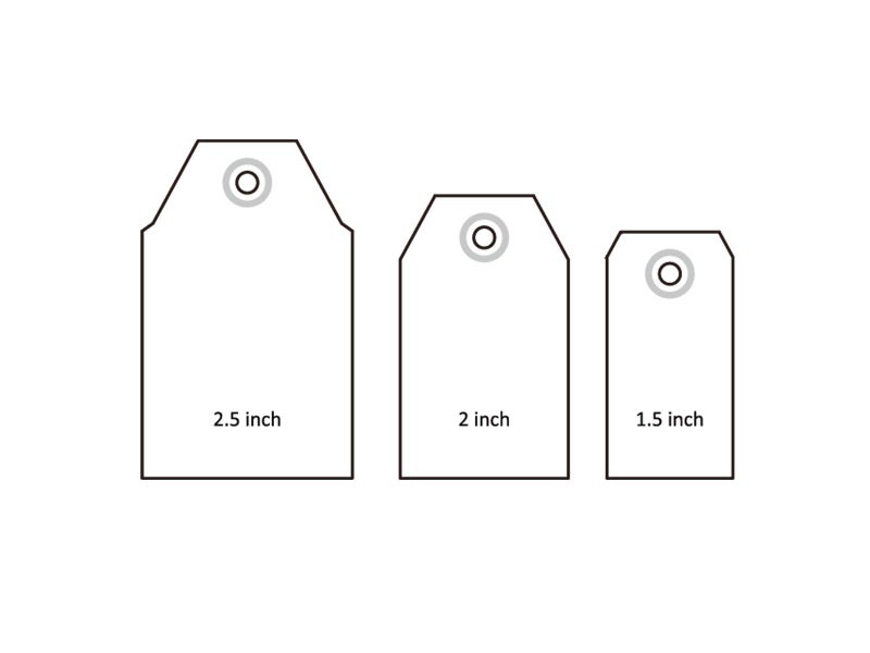 BiraBira Bira 1.5",2", 2.5" Angled Tag Shape Lever Action Craft Punch for Paper Crafting Scrapbooking Cards Arts - Image 3